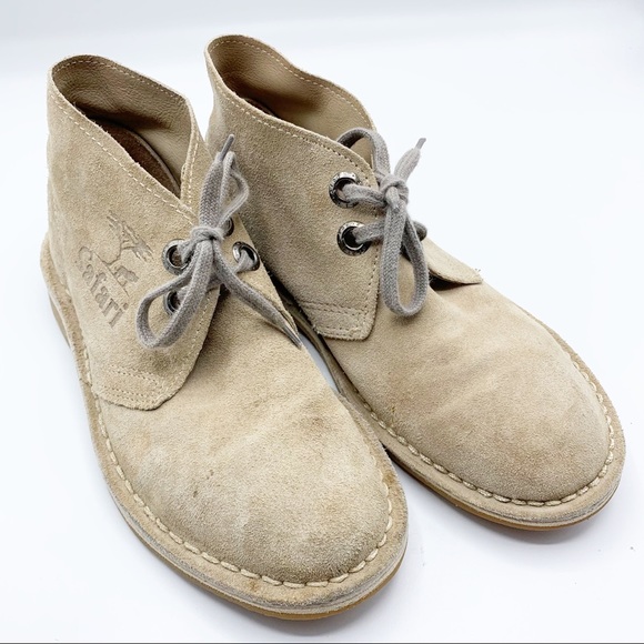 Safari Shoes - 🥾Taupe Suede Ankle Boots with Lace-Up Detail
